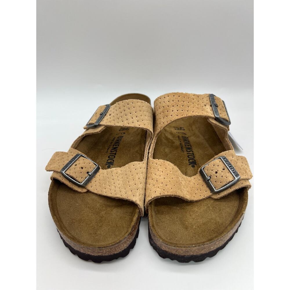 Birkenstock Arizona Suede Embossed New Beige Size W11/M9 - Picture 10 of 12